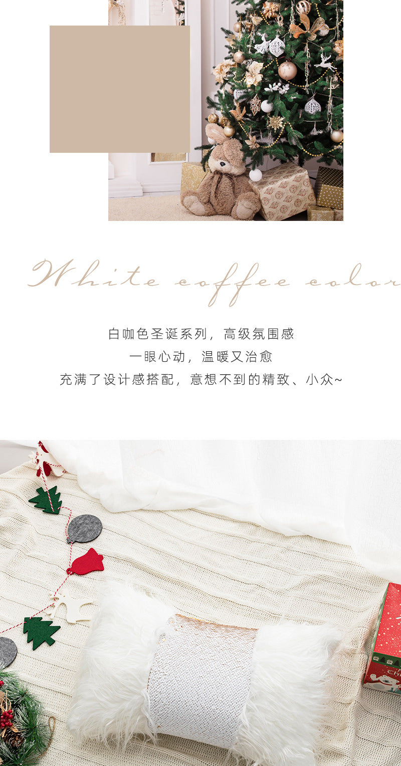 New Christmas pillow holiday decoration love pillow model room bedroom bedside tufted cushion pillowcase wholesale