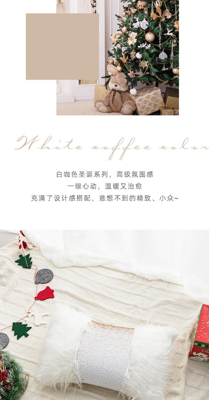 New Christmas pillow holiday decoration love pillow model room bedroom bedside tufted cushion pillowcase wholesale