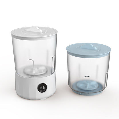 2L Fully Automatic Underwear Washing Machine, Small Double-Tub Washing Cup, Wireless Portable Washing Machine for Washing Socks and Underwear