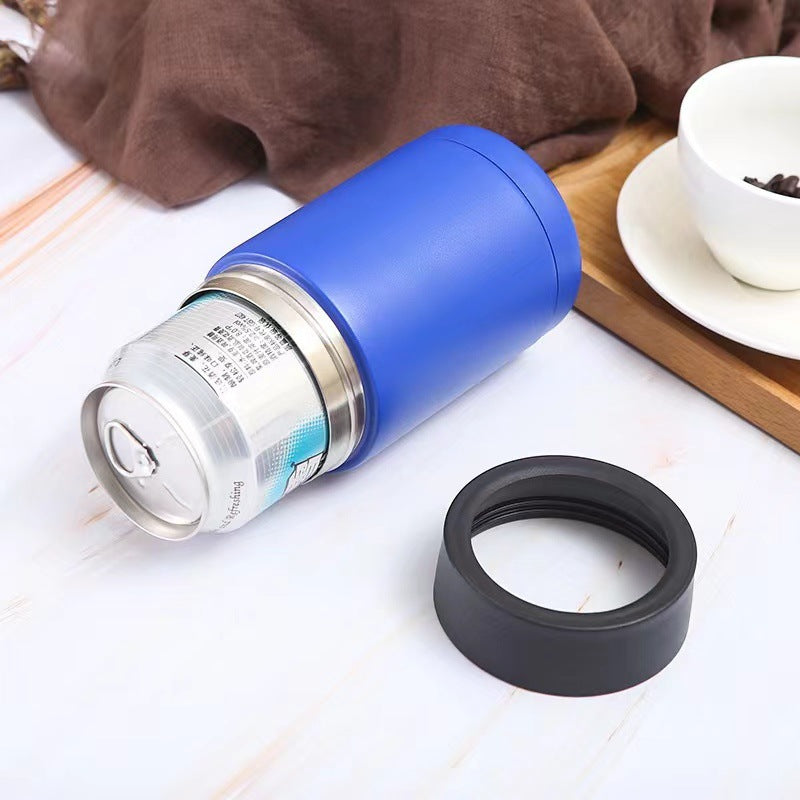 Cross-Border 12oz Double-Layer Vacuum Cold Storage Tank 304 Stainless Steel Beer Tank Outdoor Portable Car-Mounted Coke Tank Wholesale