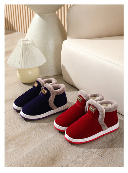 All-Inclusive Handmade Cotton Slippers for Women, Autumn and Winter Home Indoor Warm Dad Old Cotton Shoes Wholesale for Middle-Aged and Elderly Men