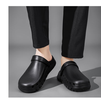 Wholesale Chef Shoes, Non-Slip Kitchen Shoes, Work Shoes, Oil-Proof, Waterproof, Wear-Resistant Safety Shoes, Protective Shoes, Toe-Toe Labor Protection Shoes
