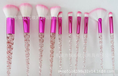 10 Pcs Threaded Makeup Brush Unicorn Makeup Brush suit Multifunctional Full Set Beauty Brush Makeup Tools