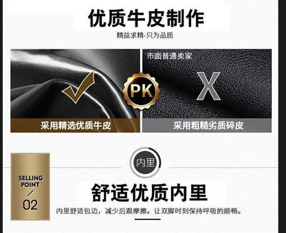 [100% full cowhide] leather shoes men's business formal wear men's leather shoes casual slip-on soft bottom work men's shoes