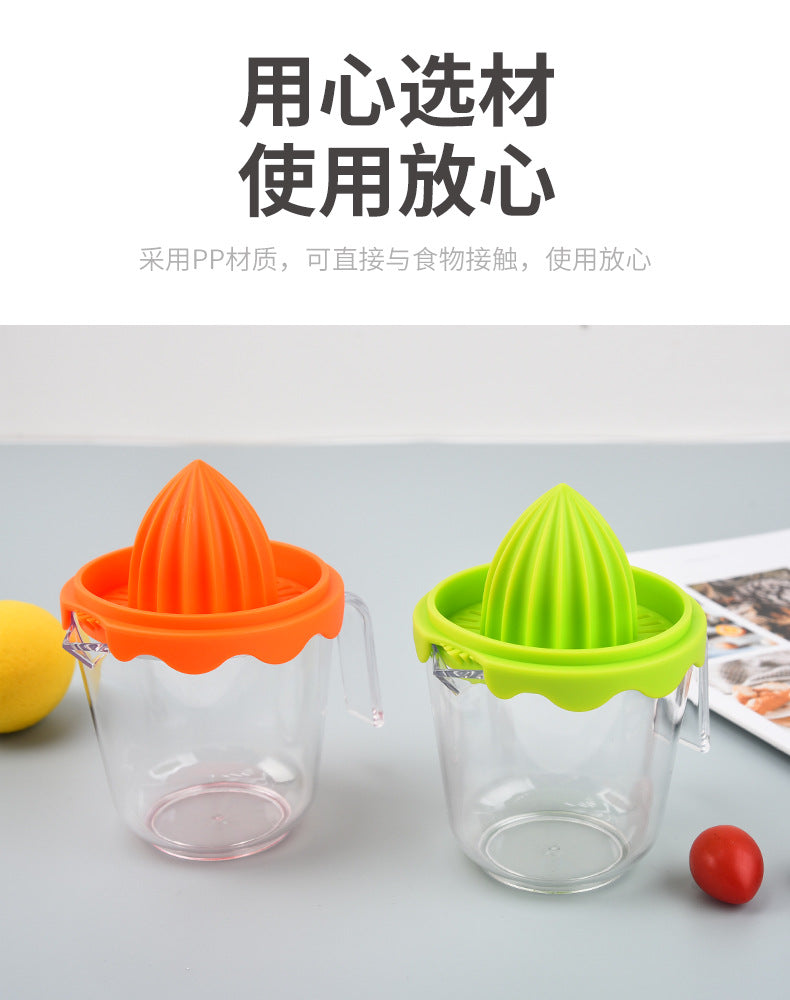 Multifunctional Lemon Manual Juicer with Measuring Cup Easy to Clean Orange Fruit Juicer Juicer Lemon Press