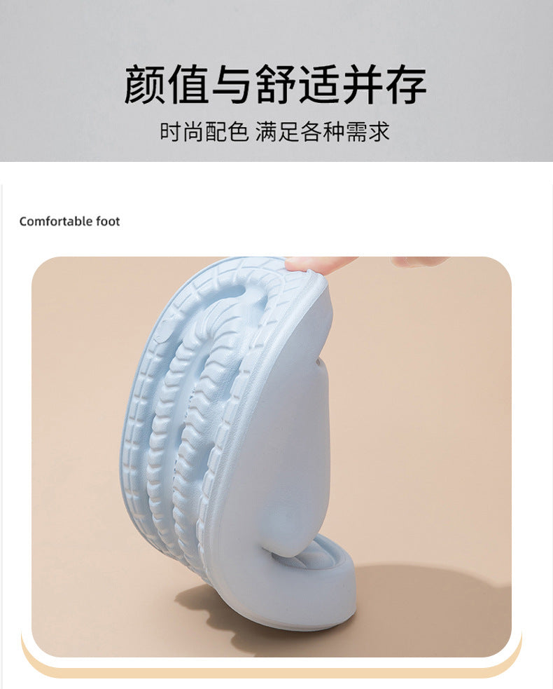 Stepping on excrement feeling sandals and slippers women's summer new home non-slip bathroom home men's eva cool tray factory wholesale cross-border