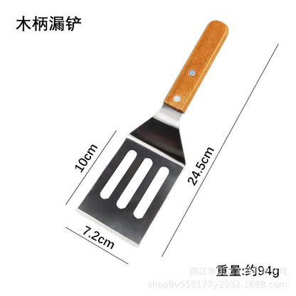 Triangle Stainless Steel Teppanyaki Grilling Shovel Multi-use Steak Hand-held Pancake Shovel Restaurant Teppanyaki Cuisine Gadget
