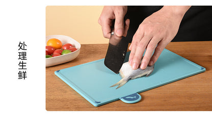 Kitchen Classification Cutting Board Creative Baby Food Supplement Wheat Straw Cutting Board Pp Plastic Creative Four-Piece Set Classification Cutting Board