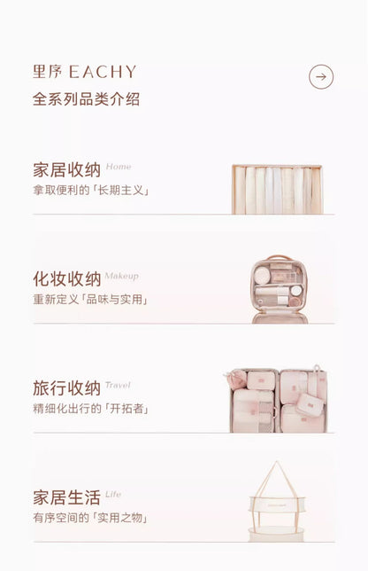 Cosmetic Bag Women's 2025 New Portable Cosmetic Case Travel Cosmetic Brush Bag Large Capacity Cosmetic Storage Bag High-end