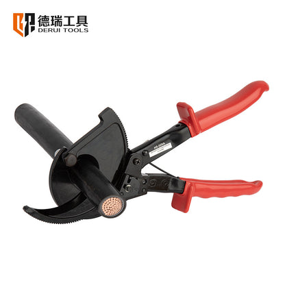 Delui Tools Hs-520A Ratchet Cable Cutter Manual Mechanical Cable Scissors Insulated Gear Bolt Cutter