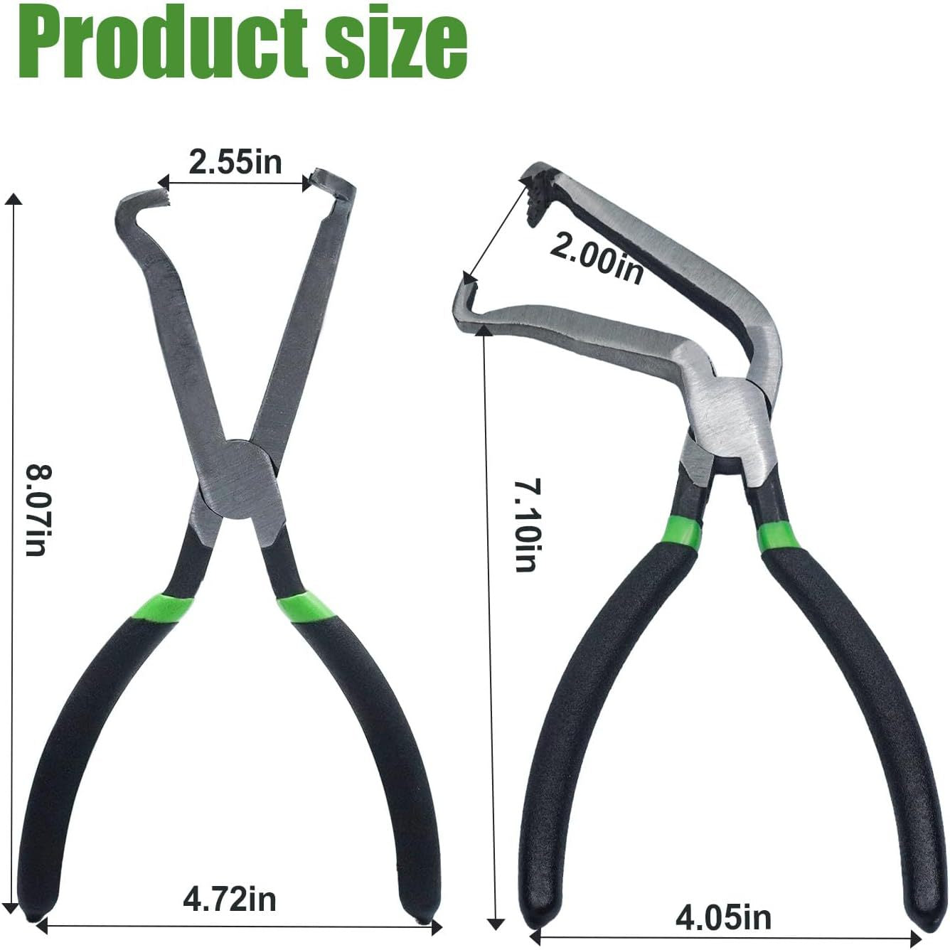 Red and black elbow 60 degree power-off pliers bolt pliers multi-purpose pliers car oil pipe separation harness pliers cross-border pliers