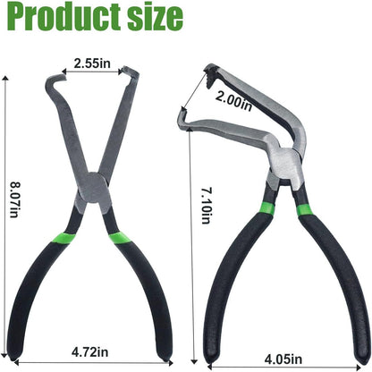 Red and black elbow 60 degree power-off pliers bolt pliers multi-purpose pliers car oil pipe separation harness pliers cross-border pliers