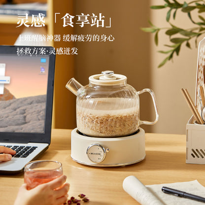 Health Pot Multi-functional Home Office Full Glass Flower Tea Pot Large Capacity Kettle Boiling Tea Pot Gift Box Gift