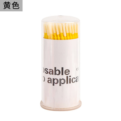 New wholesale long head cotton swab eyelash tattoo nail cleaning cotton swab eyelash disposable long thread cotton swab