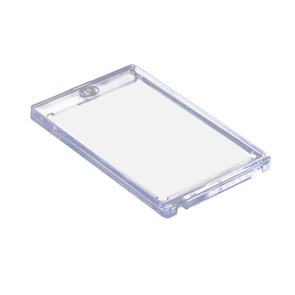 35Pt Shell Card Holder Acrylic Strong Magnetic Card Holder Stand Small Card Protective Cover Album Storage Id Card Meal Card