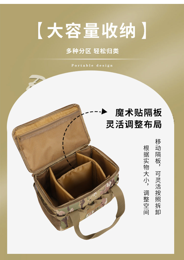 in stock Niuniu Outdoor Camping Storage Bag Large Capacity Camouflage Handbag Tear Resistant Material Tactical Bag Wholesale