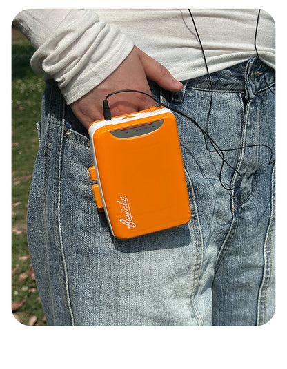 Bayin Box Cross-Border Transparent Retro Tape Player Recorder Walkman Headphone Player Tape Player Radio