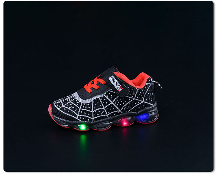 Spring and Autumn Kidsren's Shoes, Kidsren's Luminous Light Shoes, Men's and Women's Running Shoes, Baby Flash Shoes, Led Light-Up Sports Shoes, Mesh