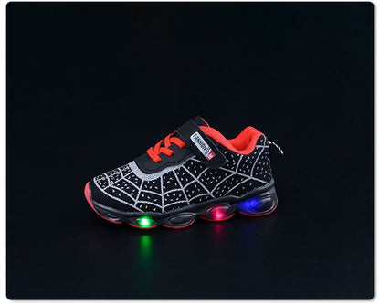 Spring and Autumn Kidsren's Shoes, Kidsren's Luminous Light Shoes, Men's and Women's Running Shoes, Baby Flash Shoes, Led Light-Up Sports Shoes, Mesh