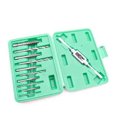 11-piece set of broken head screw extraction device to take out broken wire and broken tooth Rose artifact lower wire removal bolt screw thread withdrawal tool