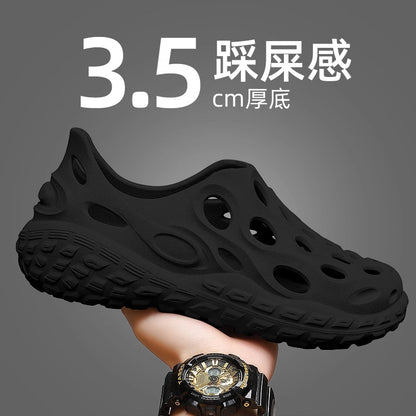 Croc Shoes Men's Summer Outer Wear for Commuting and Driving 2025 New Popular Anti-Slip Summer Eva Sandals That Feel Like Stepping on Shit