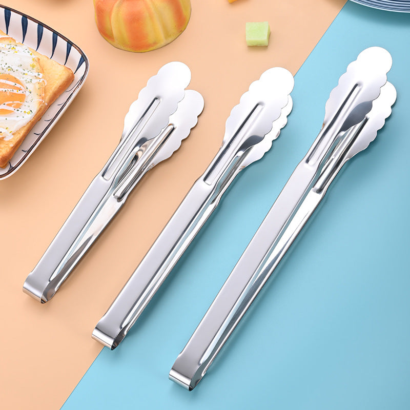 Stainless Steel Food Clip Kitchen Anti-scalding Bread Clip Outdoor Barbecue Clip Buffet Steak Food Clip