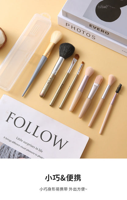 Makeup Brush Storage Box, Portable Dust-Proof Pencil Case with Lid, Eye Shadow Brush, Eyebrow Pencil Organizer Box, Travel Toothbrush Box