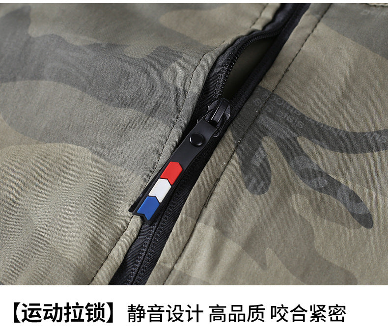 Summer Pure Cotton Thin Work Clothes Set for Men and Women Stretch Camouflage Clothing for Welders Wear-resistant Work-protection Clothing Casual Suit