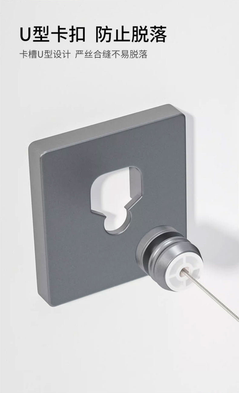 Invisible Clothesline Clothes Artifact Rope Indoor Punch-free Toilet Invisible Telescopic Balcony Rack