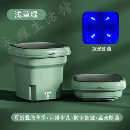 Daifa cross-border folding washing machine mini small washing machine baby underwear wash socks can be dried portable