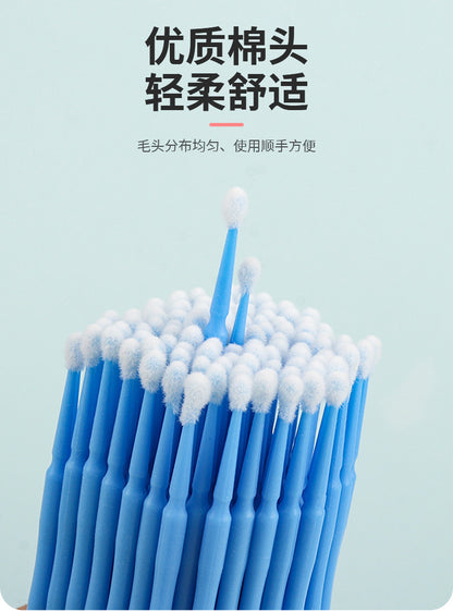 Wholesale Eyelash Extension Cotton Swabs, Disposable Small-Headed Eyelash Cleaning Cotton Sticks, Makeup Removal, Beauty Eyelash Micro Brushes
