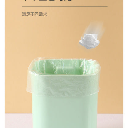 Small Desktop Trash Can for Home Office High-End Dormitory Press with Lid Mini Plastic Storage Trash Can