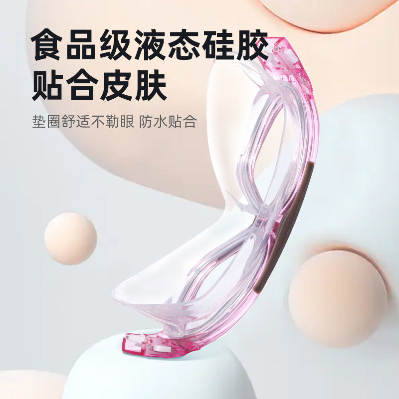 Large-Frame Swimming Goggles Liquid Silicone New Waterproof Diving Outdoor Sports Equipment Glasses Diving Goggles Wholesale