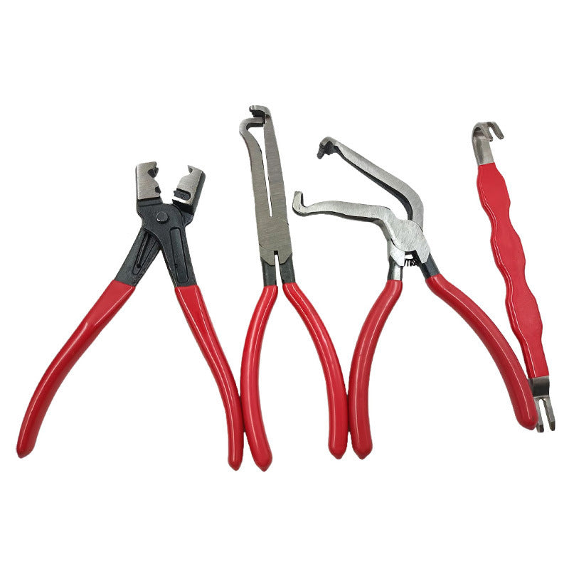 Red and black elbow 60 degree power-off pliers bolt pliers multi-purpose pliers car oil pipe separation harness pliers cross-border pliers