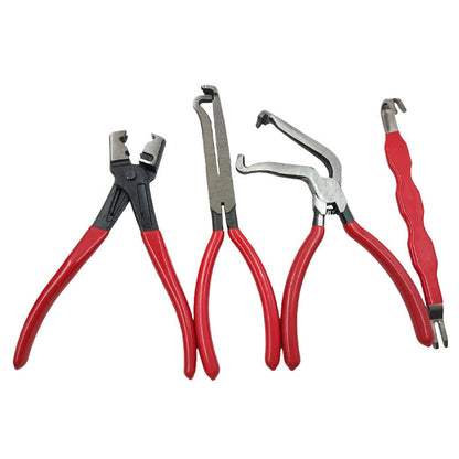 Red and black elbow 60 degree power-off pliers bolt pliers multi-purpose pliers car oil pipe separation harness pliers cross-border pliers