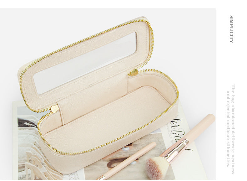 Small single custom high-level cosmetic brush storage box cross-border exquisite beauty storage bag portable texture cosmetic bag