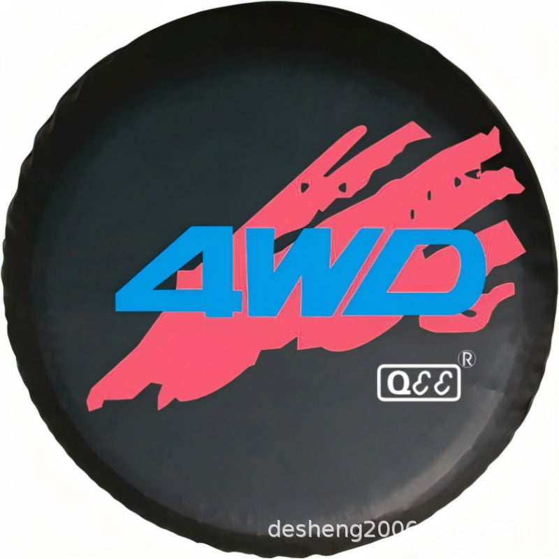 Source factory car tire protective cover tire cover spare tire cover protective cover thickened tire cover all black tire cover
