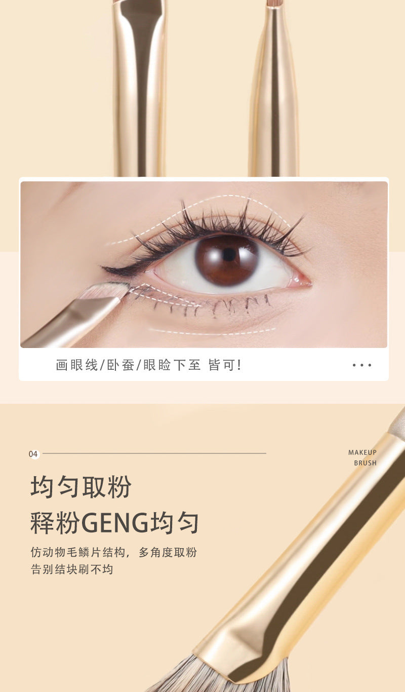 Source Manufacturer Makeup Brush Cangzhou 15 Pieces Gilt Eye Brush Blade Eyebrow Brush