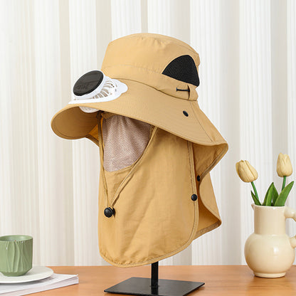 New Sun Hat for Men and Women in Summer, Uv Protection, Neck Protection, Sun Protection, Solar Fan Hat, Outdoor Mountaineering Fisherman Hat