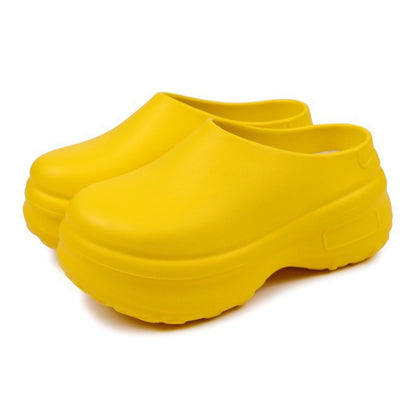 Foreign Trade Cross-Border Chef Shoes, Outdoor Casual Shoes, Comfortable Platform Sole, Wear-Resistant, Non-Slip, Thick-Soled Slippers for Men and Women, Eva