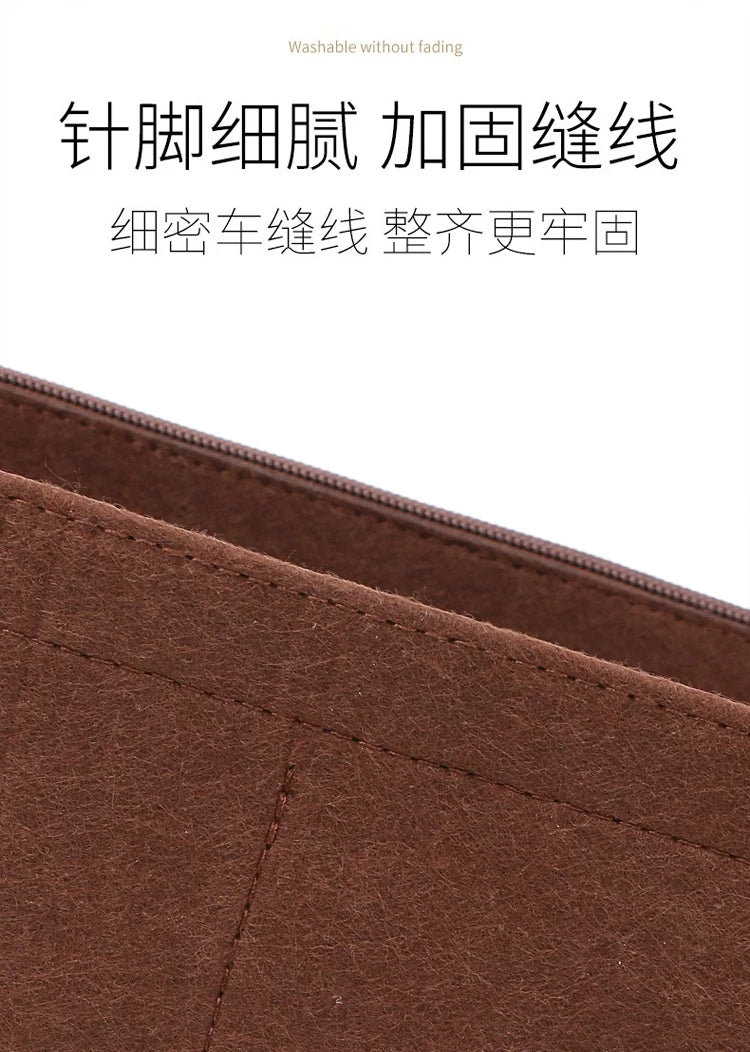 Suitable for Lv Carryall Inner Bag, Medium-Sized Handbag Organizer Storage Bag with Lining