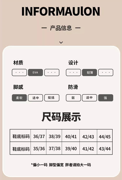 Thick-Soled Sandals for Women 2025 New Summer Home Indoor Bathing Non-Slip Simple Shit-Stepping Couple Slippers for Men