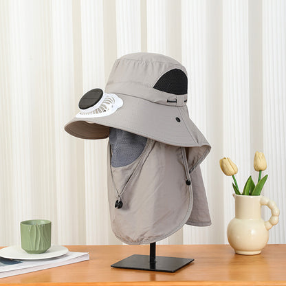 New Sun Hat for Men and Women in Summer, Uv Protection, Neck Protection, Sun Protection, Solar Fan Hat, Outdoor Mountaineering Fisherman Hat