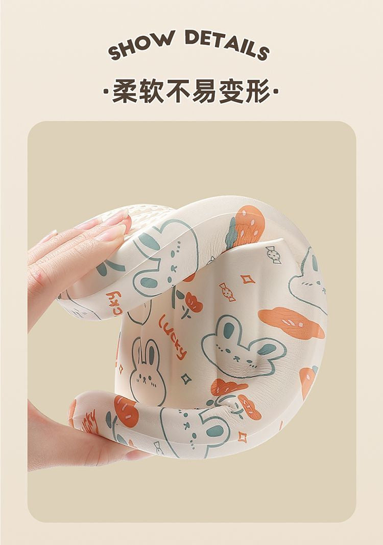 2025 New Summer Slippers for Women to Wear Outside Home Indoor Bathroom Bathing Pregnant Women Anti-Slip Anti-Odor Couple Sandals Slippers