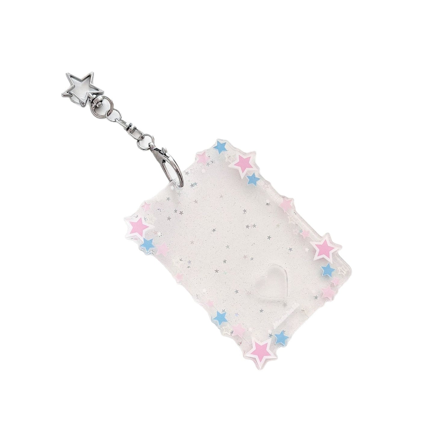 Original Glitter Star Version Card Holder Fan Small Card 3inch Acrylic Card Holder Small Card Polaroid Card Holder Gumei