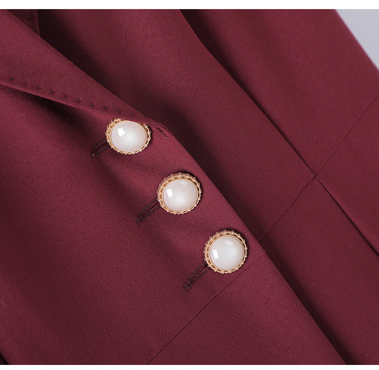 [Elegant Long Skirt] V-neck Short-sleeved dress High-end Work Clothes Mid-length Skirt Spring and Summer Business Wear Uniform