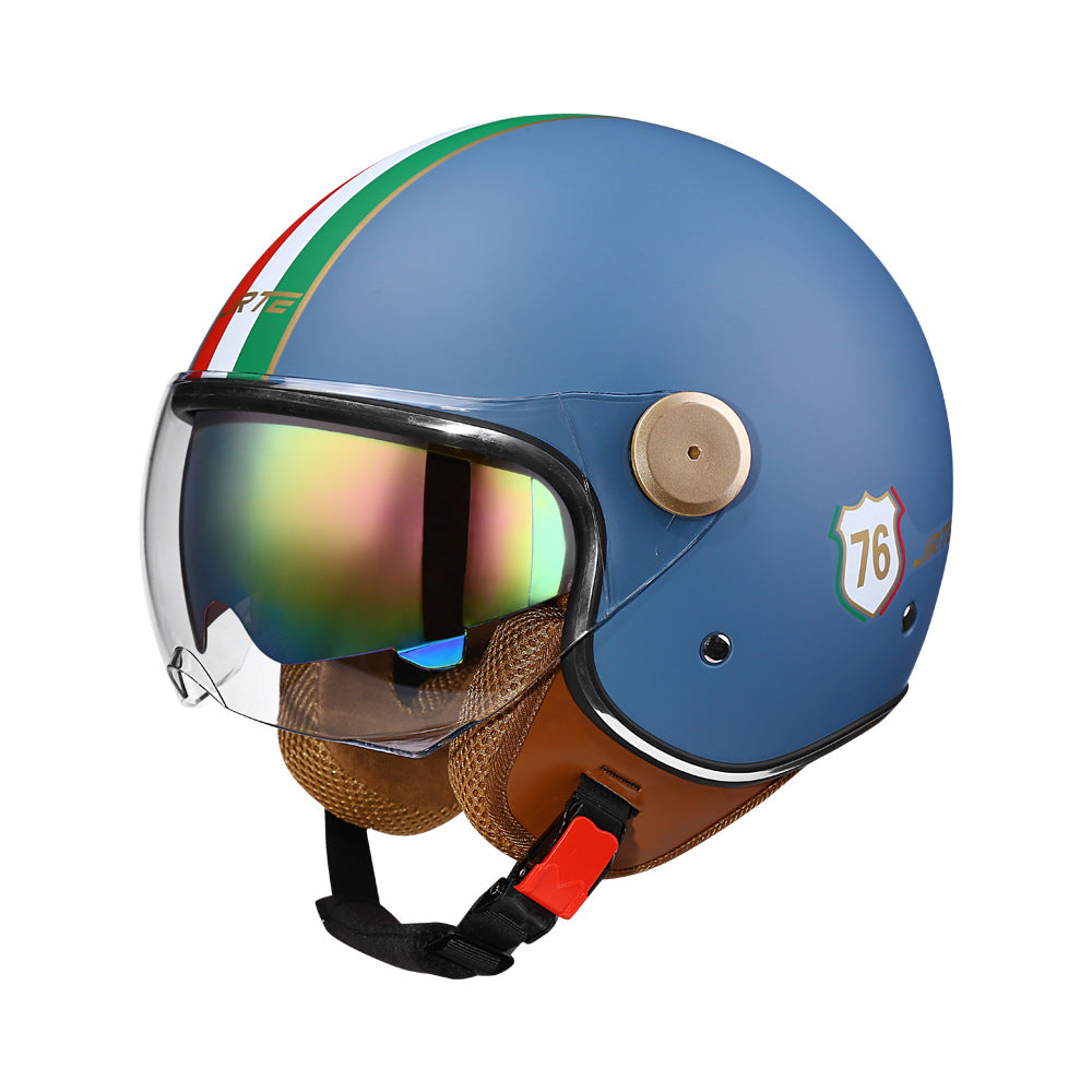 3c certified motorcycle helmet electric car helmet Harley universal battery car Four Seasons universal personality half helmet