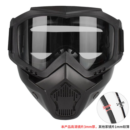 Zlang tactical mask outdoor riding cross-country skiing goggles mask lens 3mm outdoor CS protective equipment