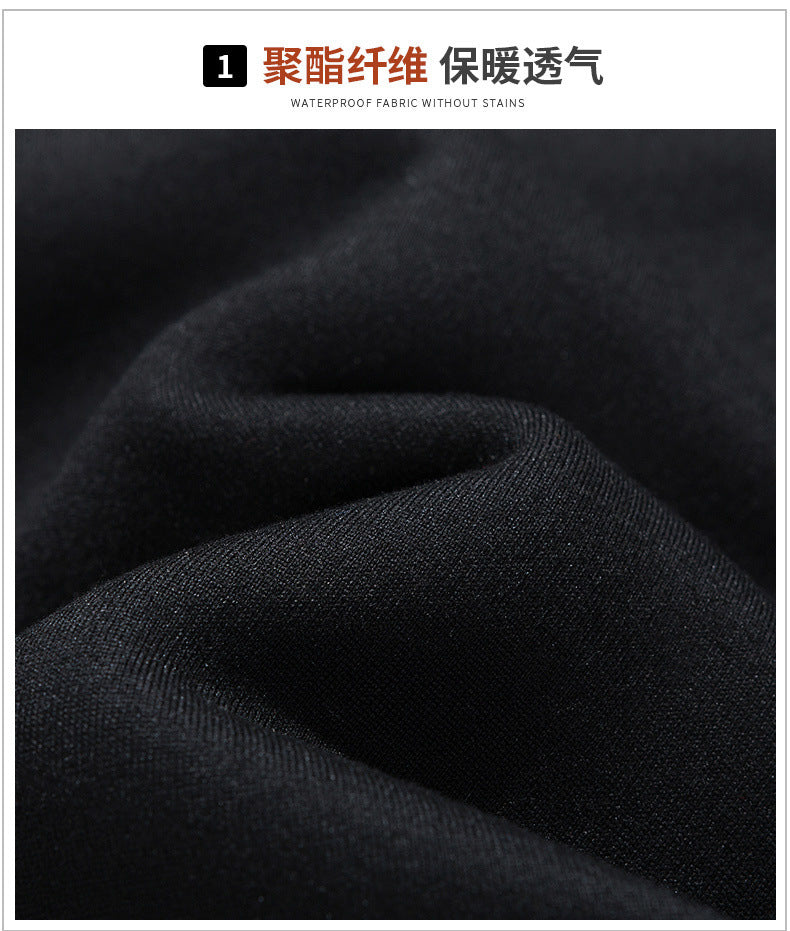 Autumn and Winter New Casual Cardigan Sweater Men's fleece-lined Hooded Men's Sweater Loose Sports Zipper Knitted Jacket