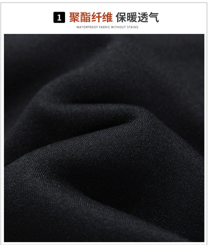 Autumn and Winter New Casual Cardigan Sweater Men's fleece-lined Hooded Men's Sweater Loose Sports Zipper Knitted Jacket